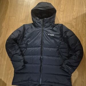 Columbia Titanium Men's Black Hooded Puffer Jacket